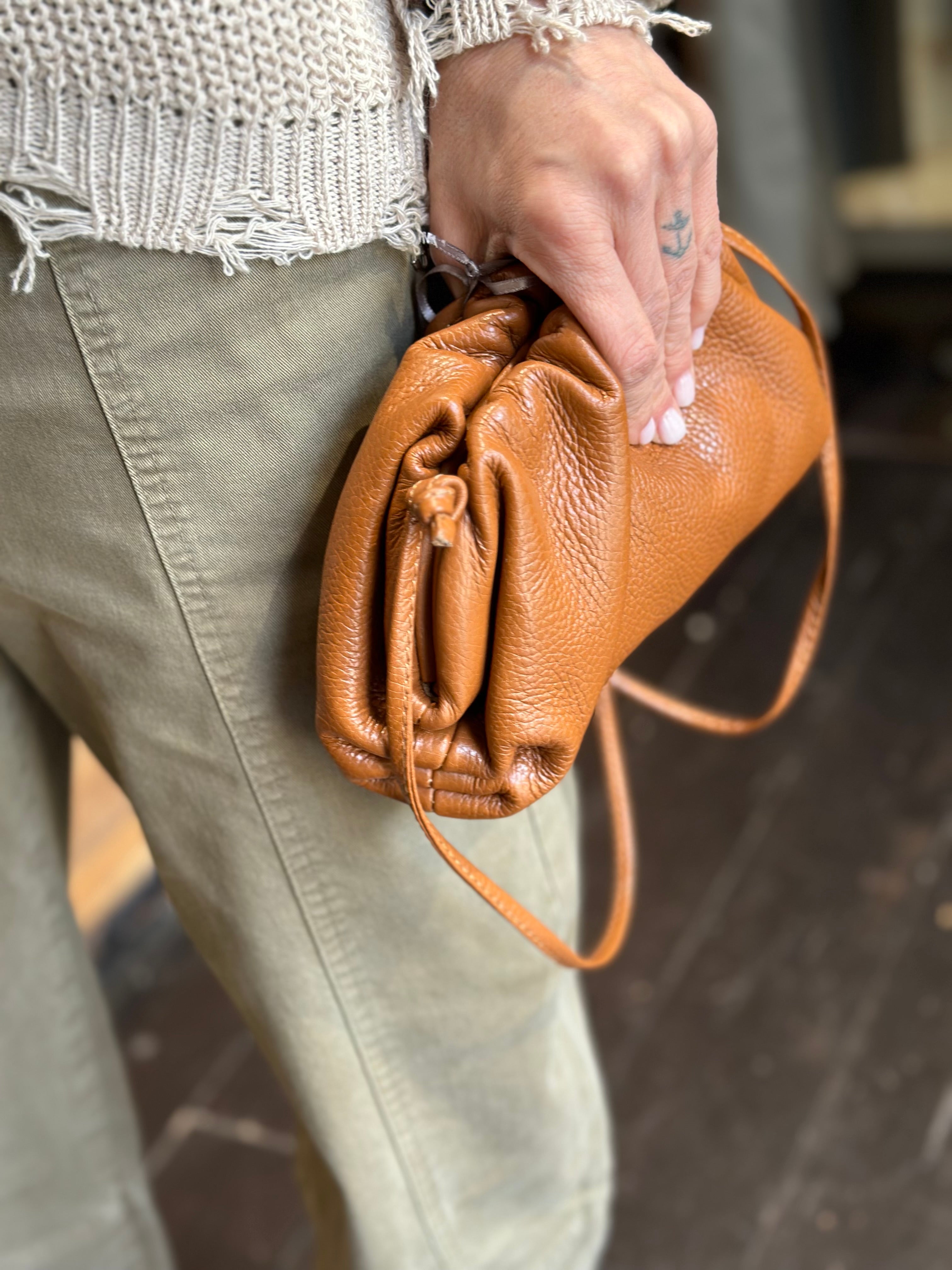 Borsa Clutch Piccola Cuoio _ Soku