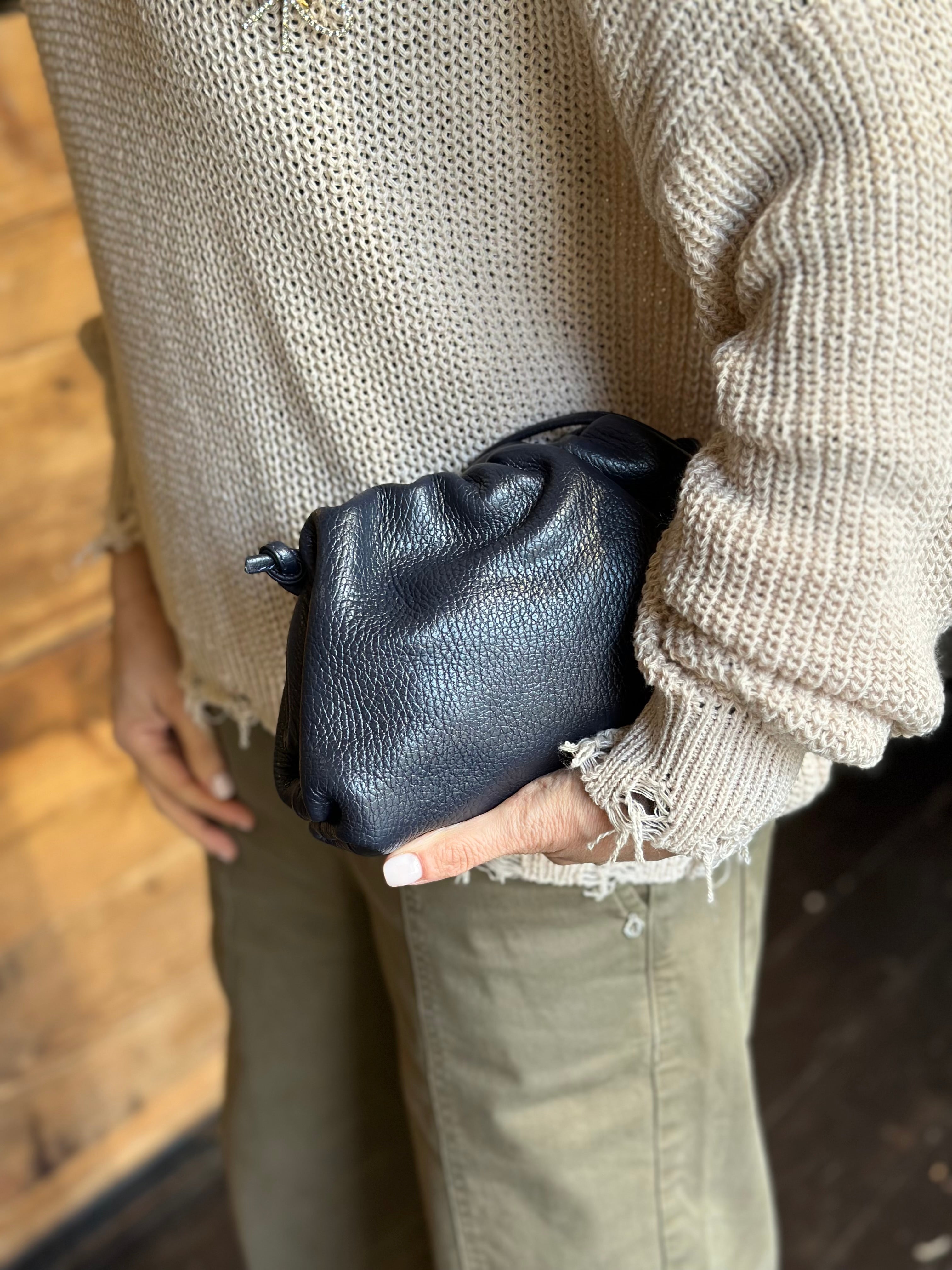 Borsa Clutch Piccola Blu _ Soku