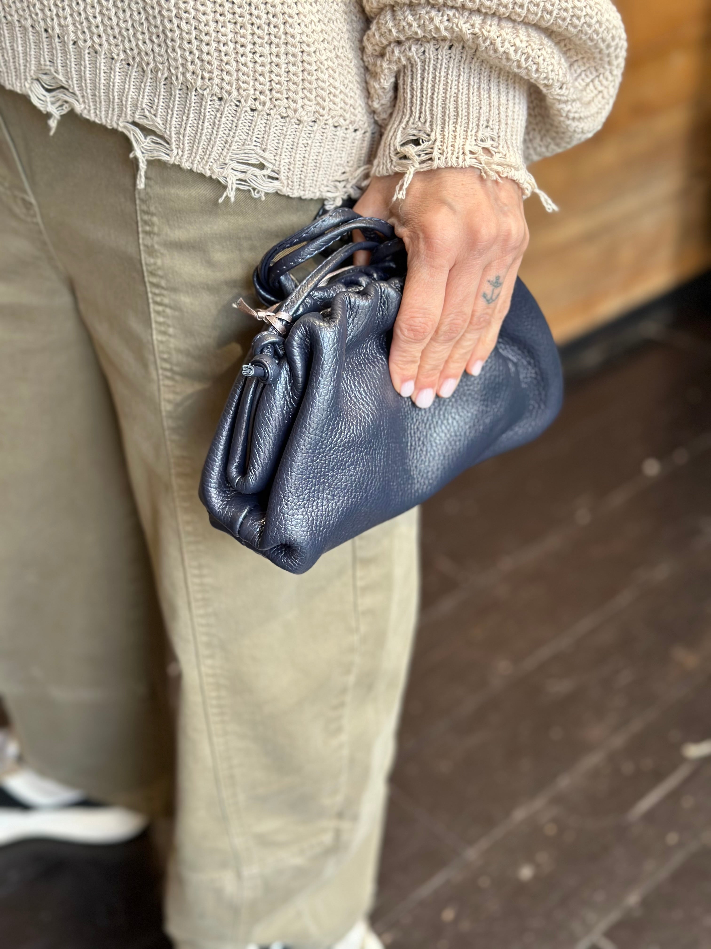 Borsa Clutch Piccola Blu _ Soku