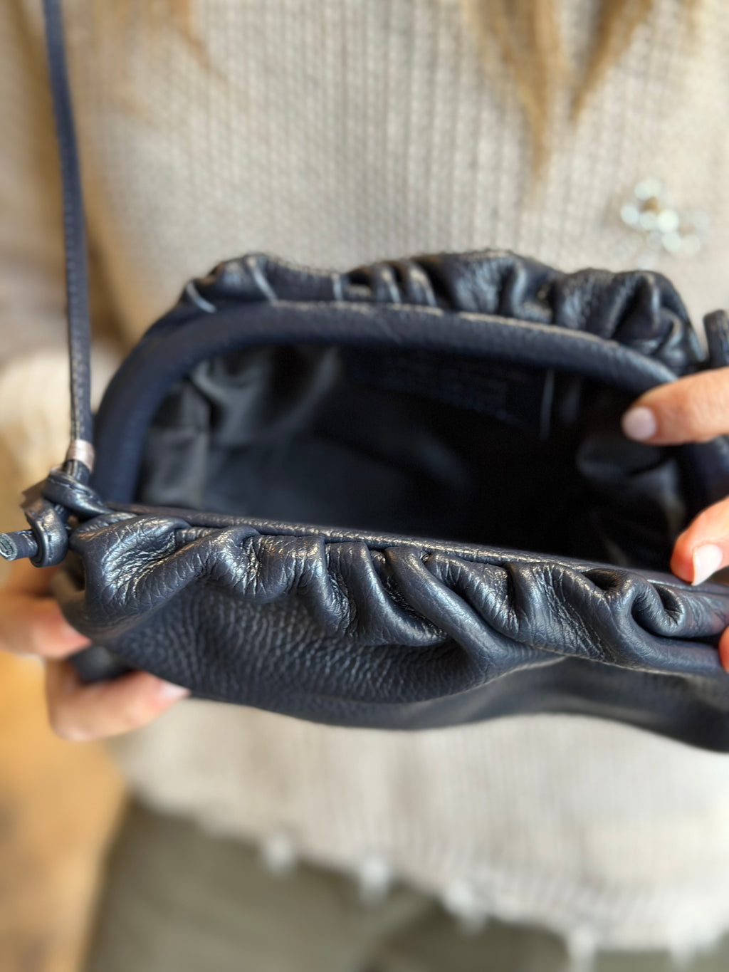 Borsa Clutch Piccola Blu _ Soku