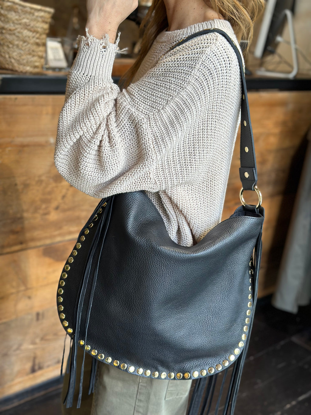 Borsa Borchie Nero _ Soku