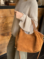 Borsa Suede Cuoio _ Soku