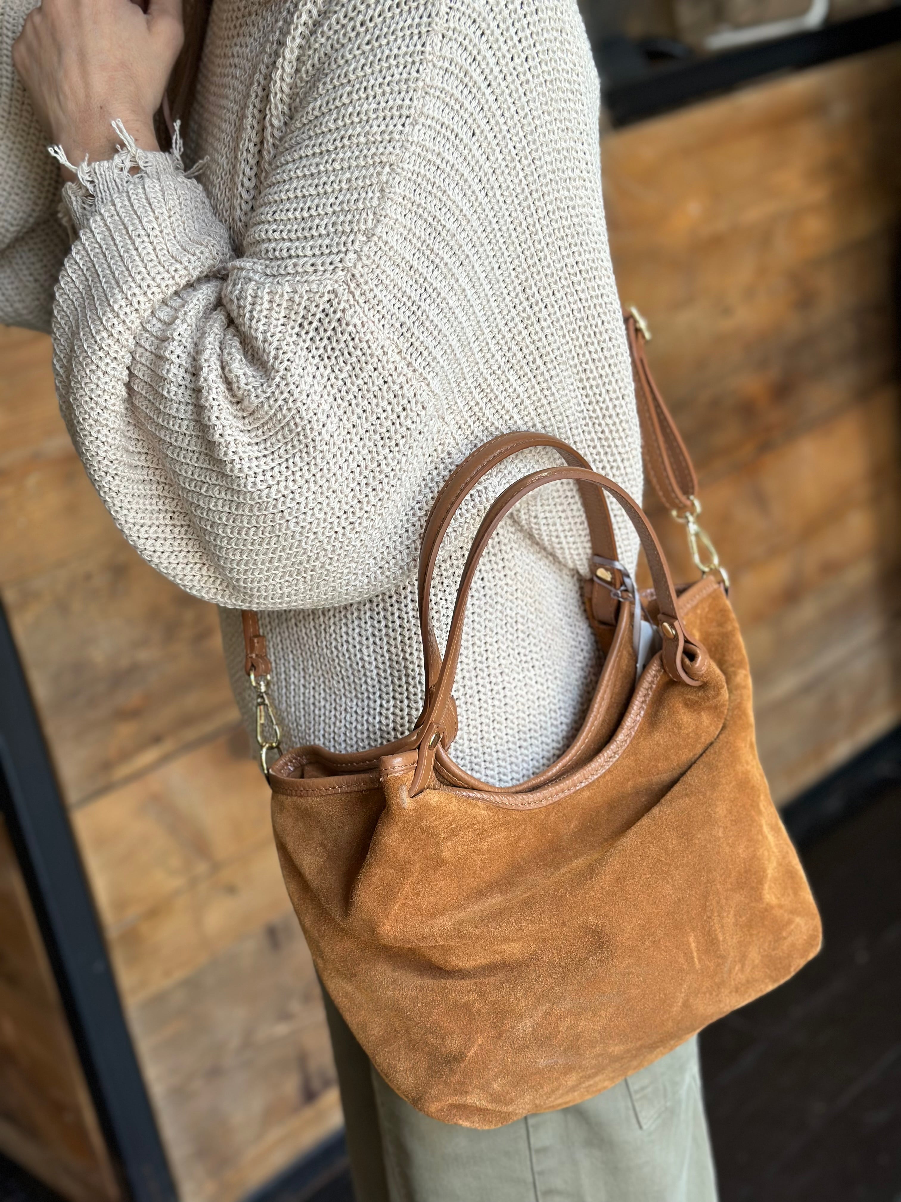 Borsa Suede Cuoio _ Soku