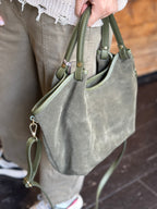 Borsa Suede Verde _ Soku