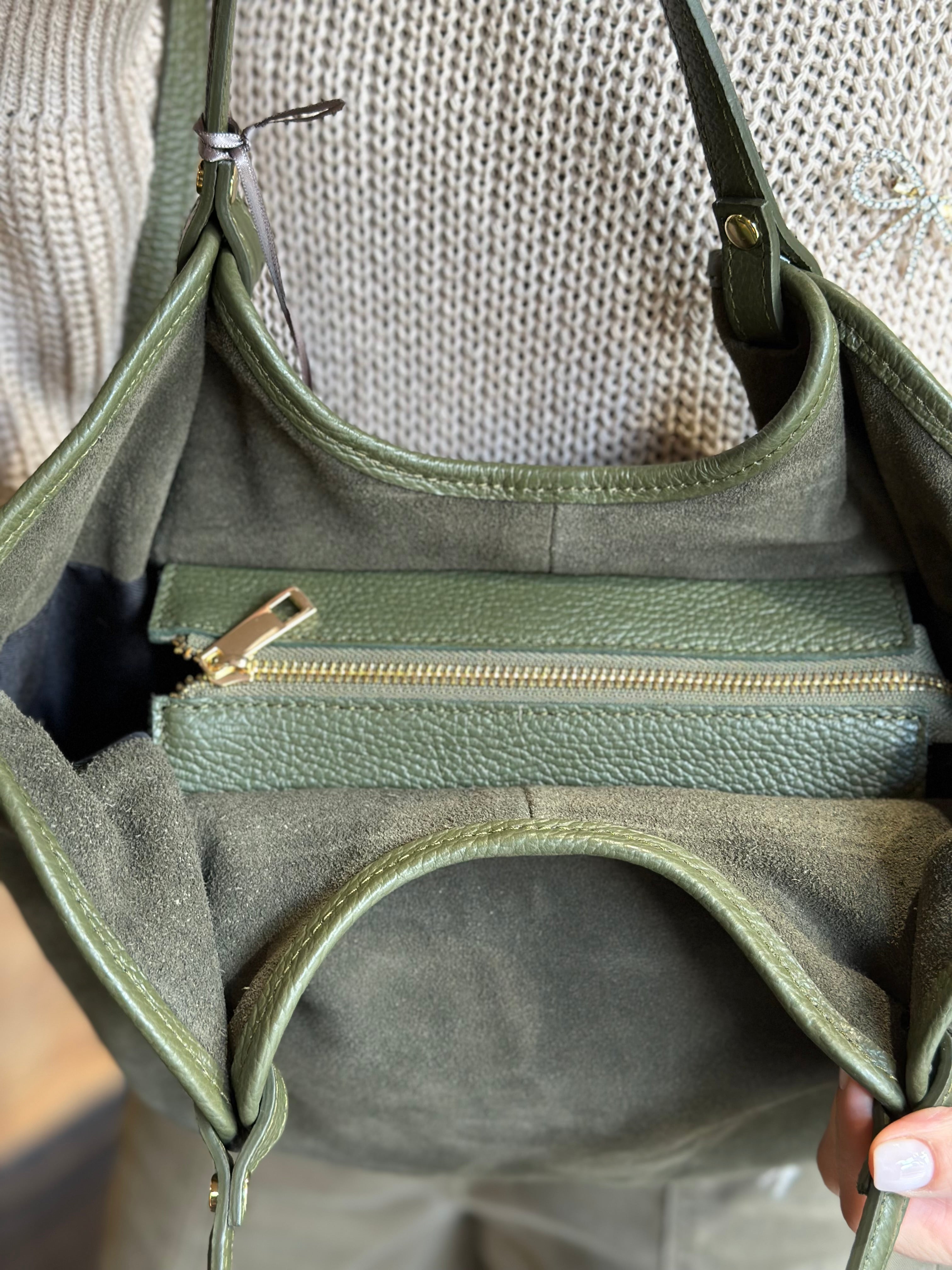 Borsa Suede Verde _ Soku