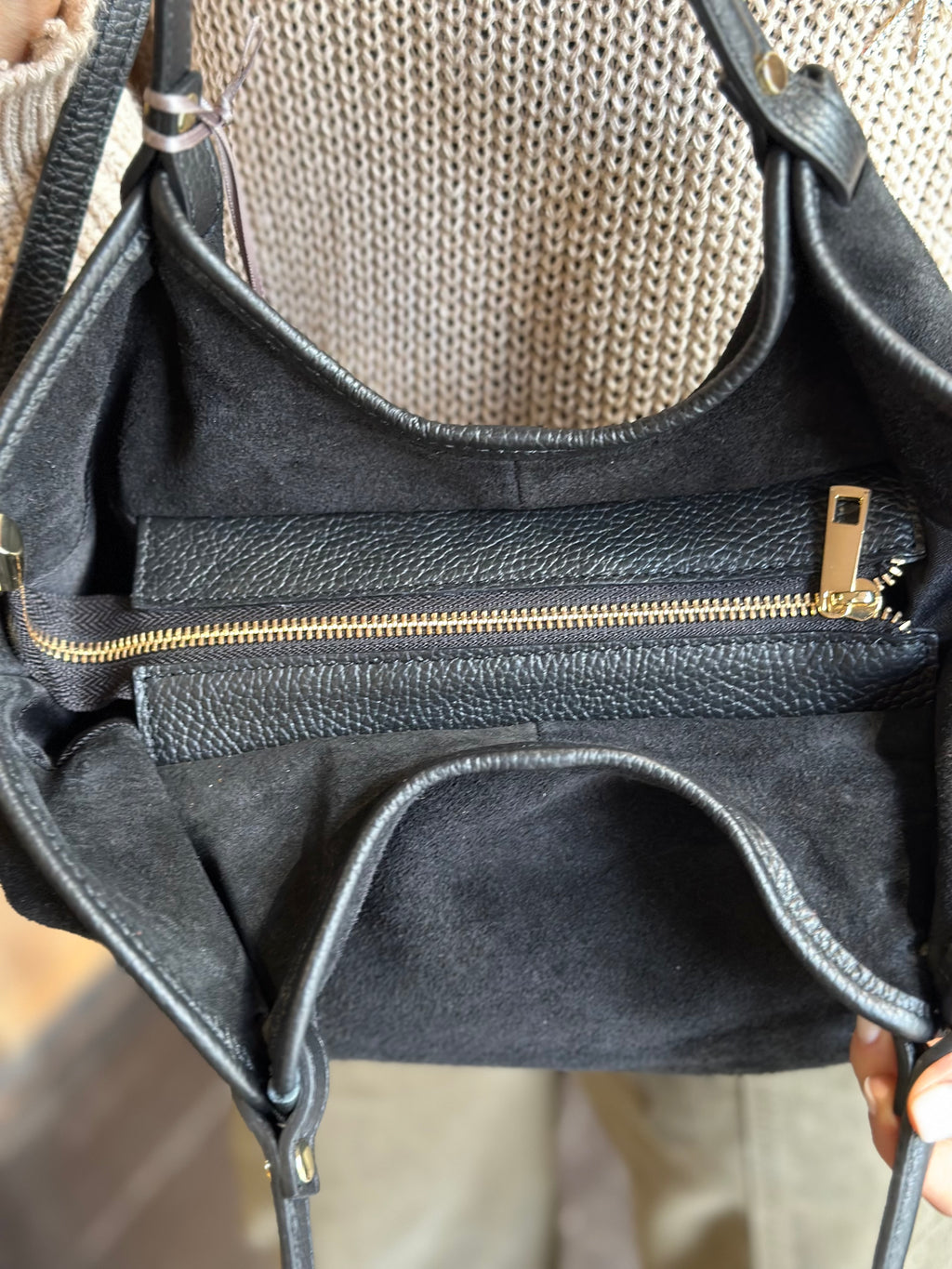 Borsa Suede Nero _ Soku
