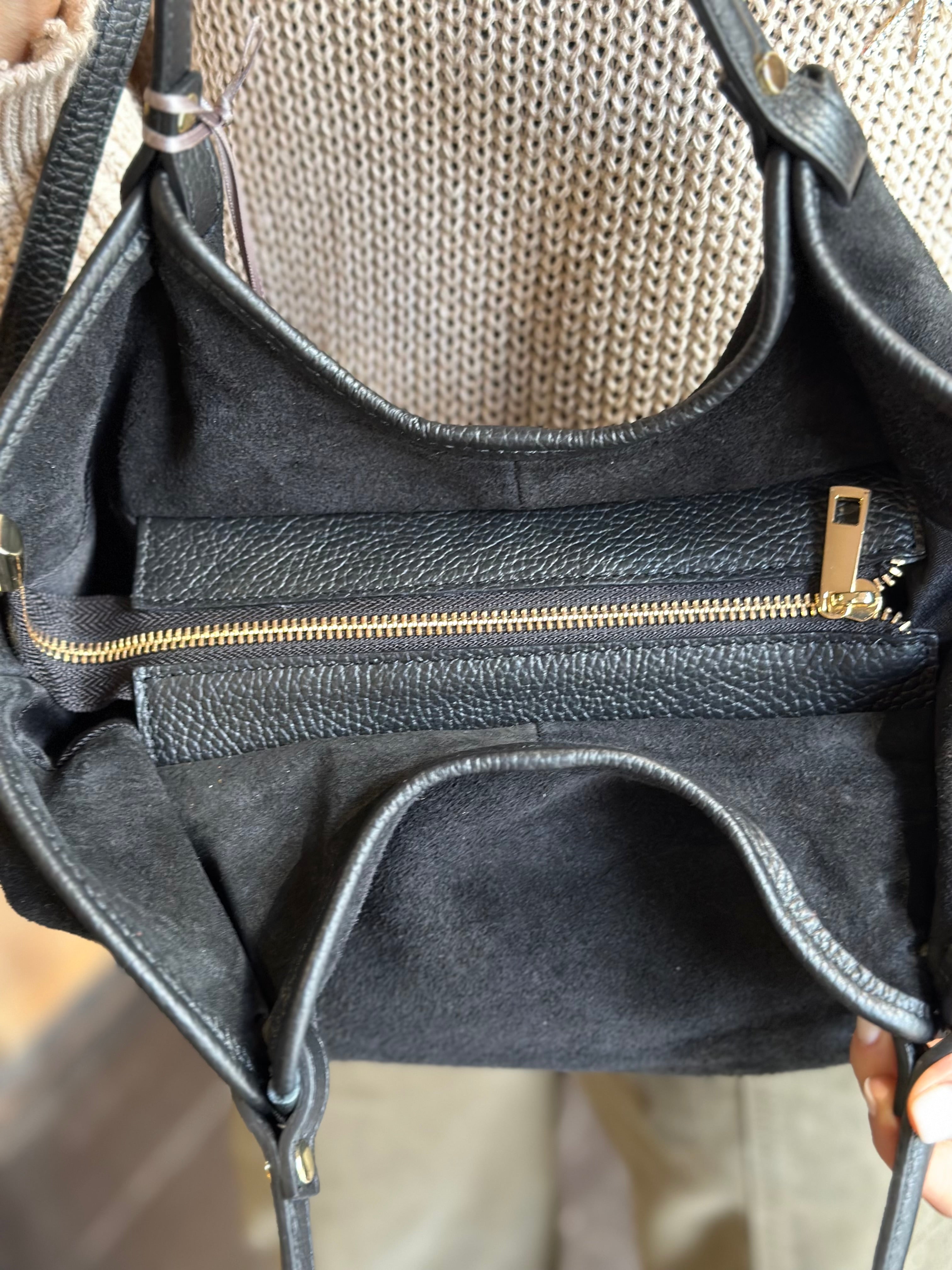 Borsa Suede Nero _ Soku