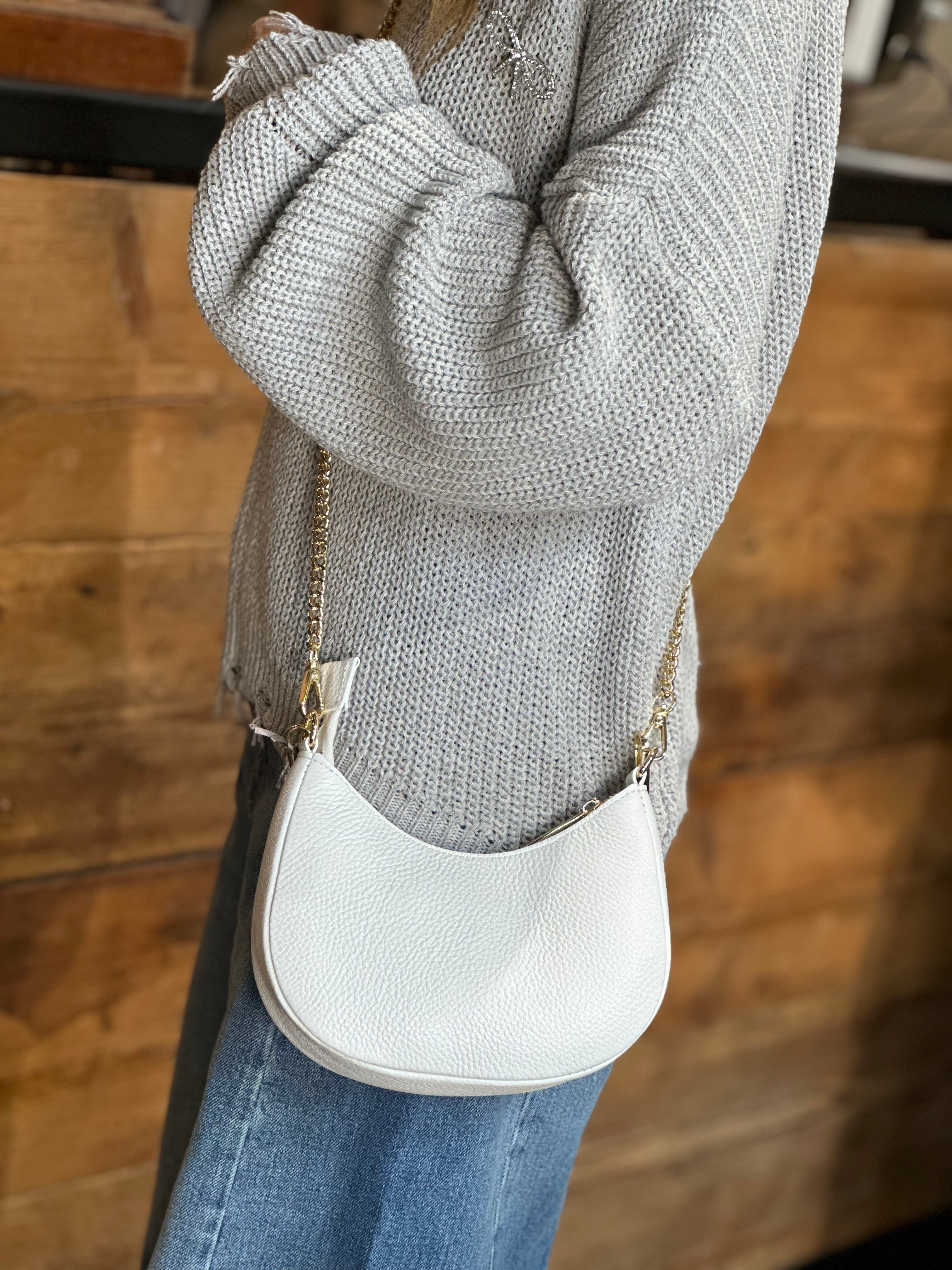 Borsa Mezzaluna Bianco _ soku
