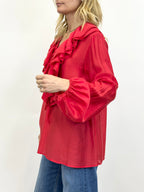 Camicia Rouches Rosso _ Vicolo