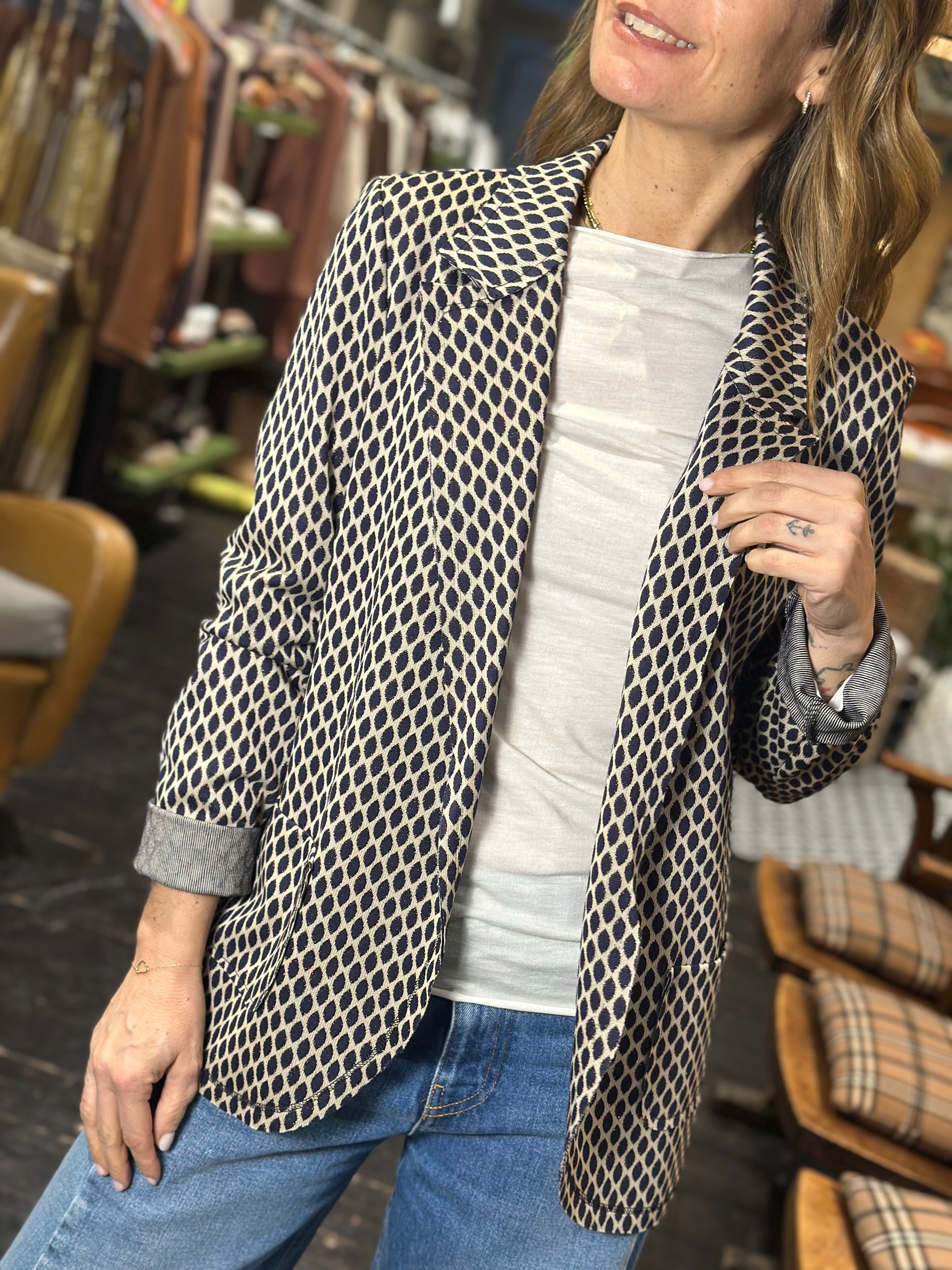 Giacca Fantasia Blu _ MI.LE. for soku