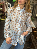 Camicia Pois Celeste _ MI.LE. for soku