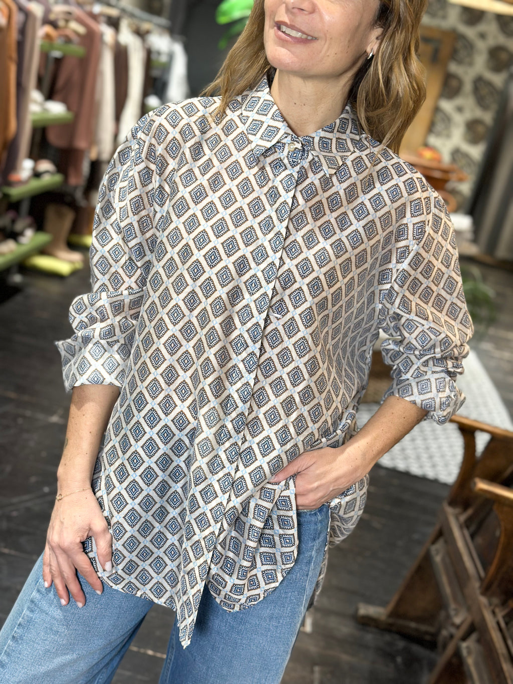 Camicia Fantasia Blu _ MI.LE.for soku