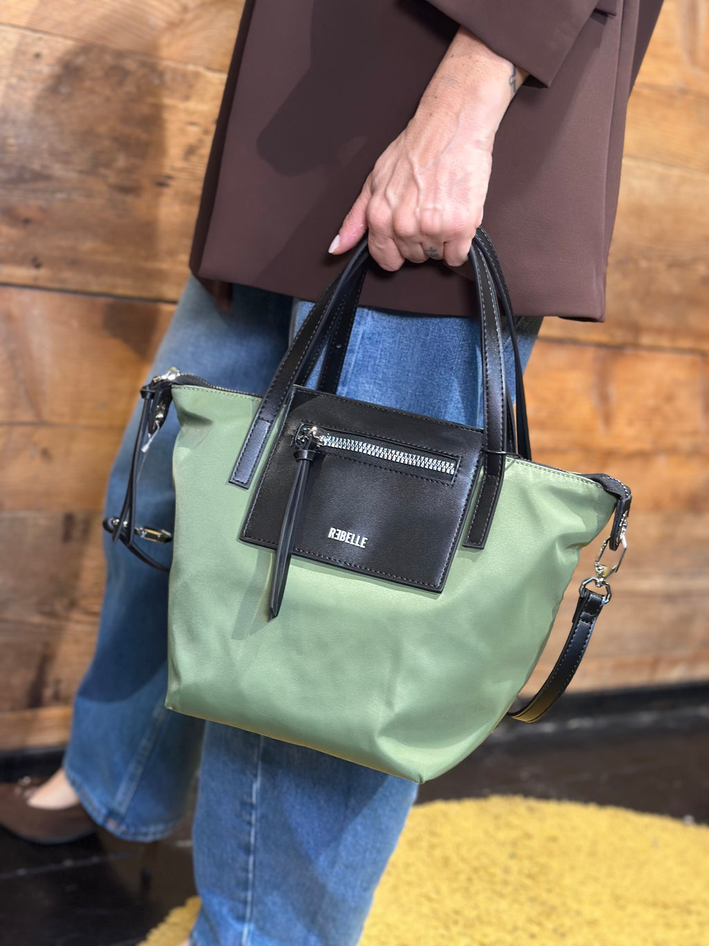 Shopping Noa Small Olive _ Rebelle
