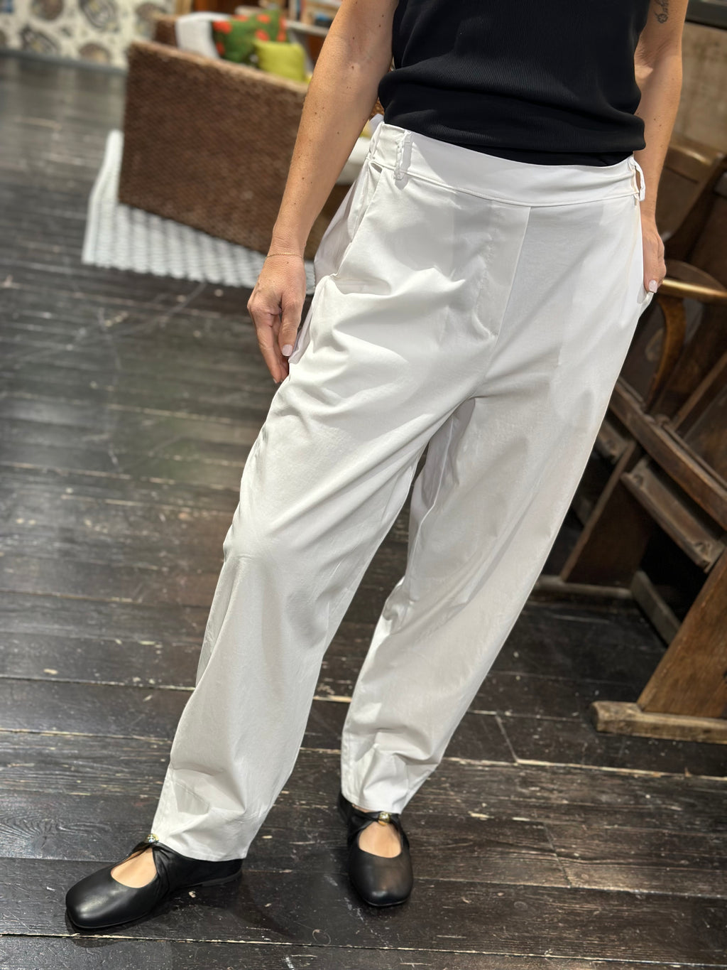Pantalone Carota Bianco _ Karma