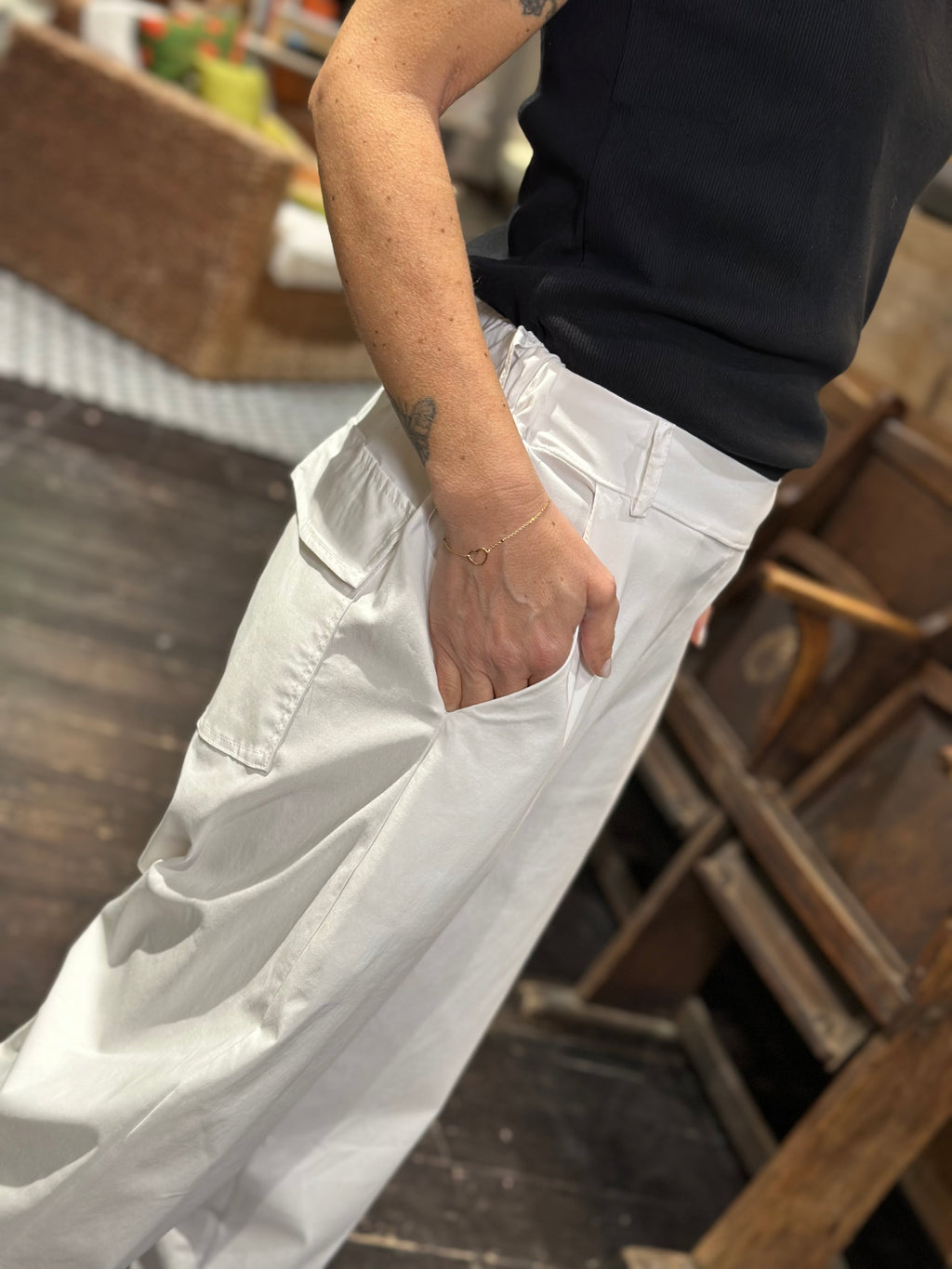 Pantalone Carota Bianco _ Karma