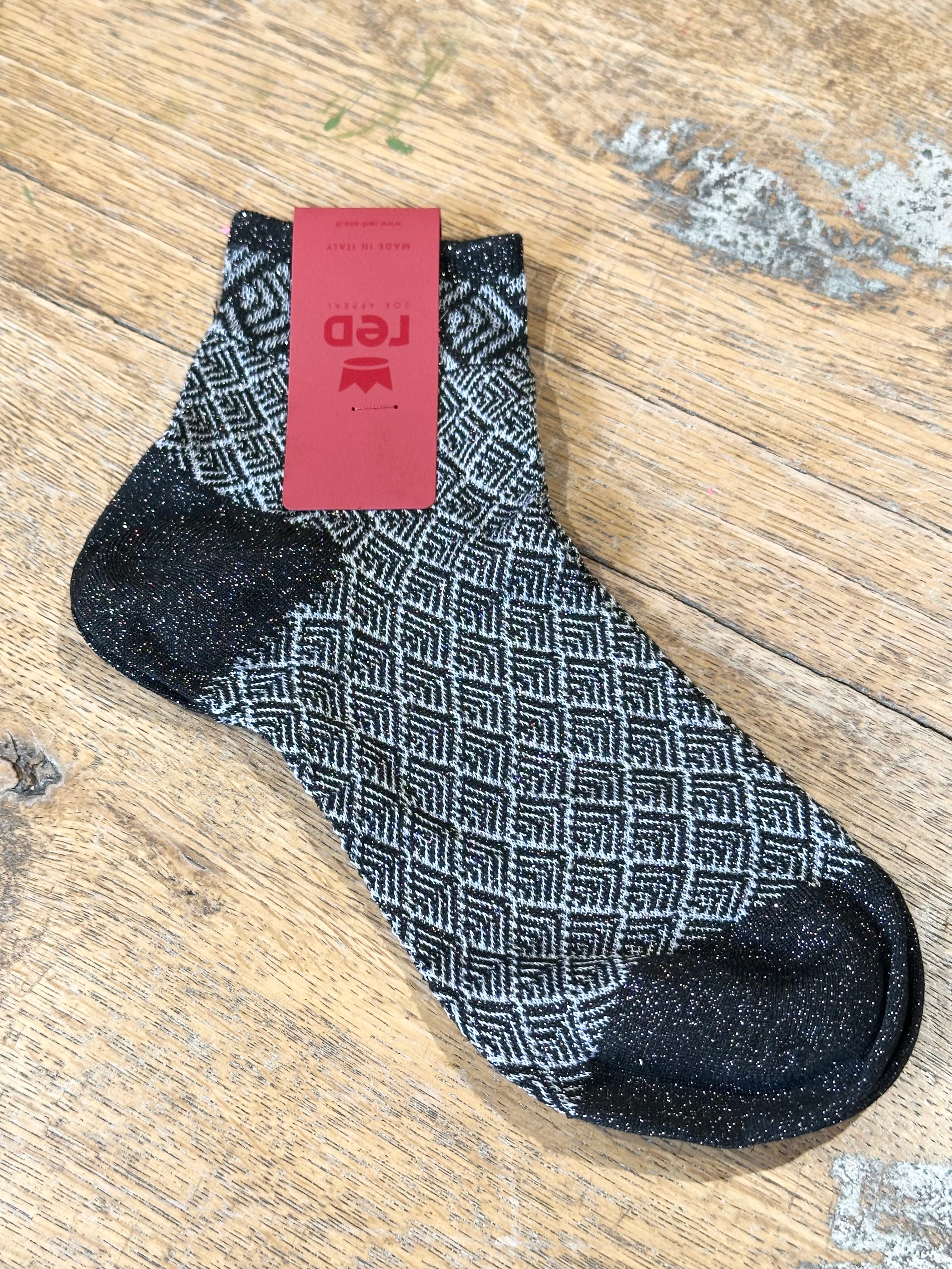 Calzino Geometrico _ Red