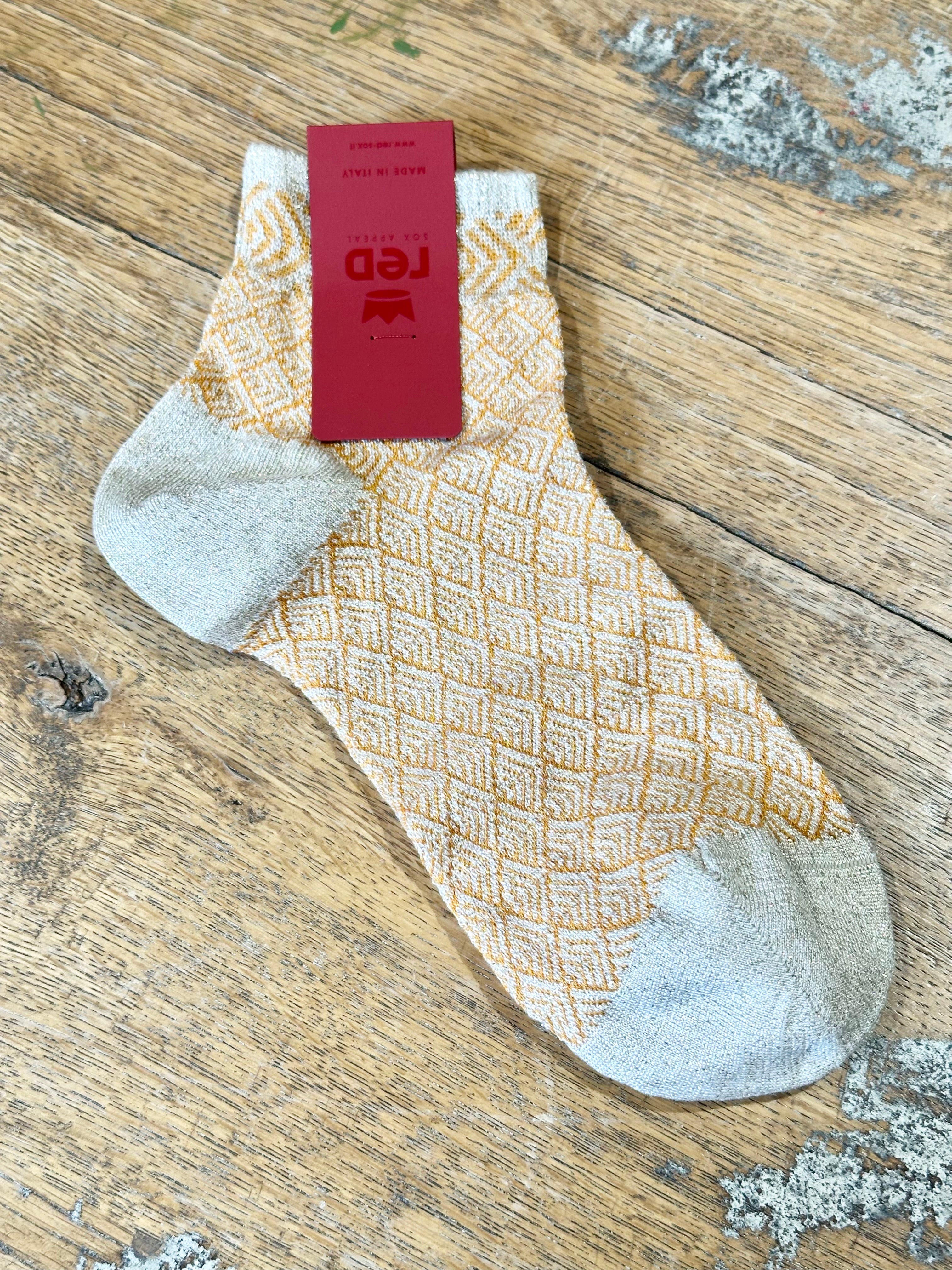 Calzino Geometrico _ Red