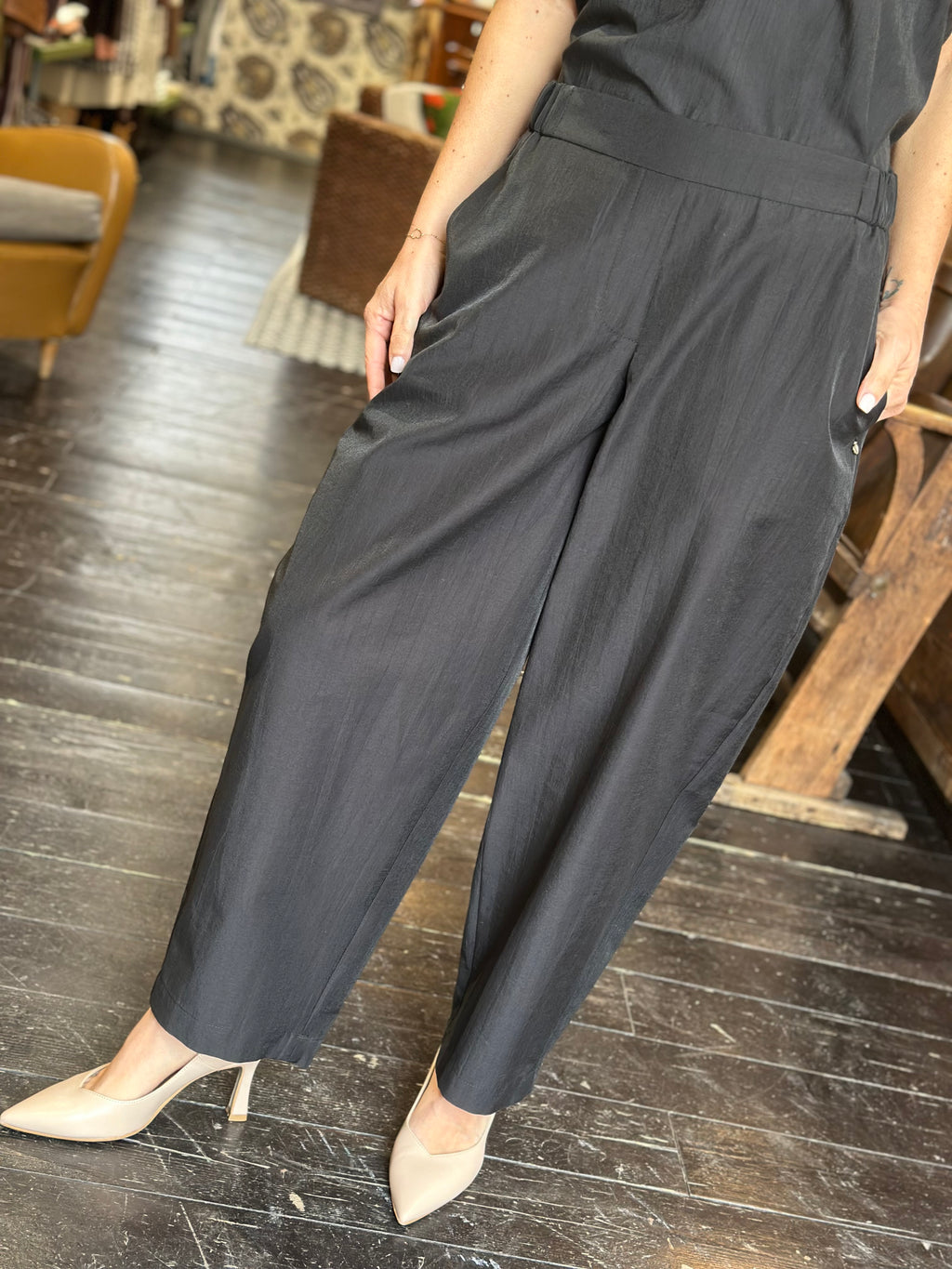 Pantaloni Balloon Nero _ Ottod'Ame