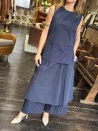 Pantaloni con Gonna sovrapposta Gessati _ Ottod'Ame