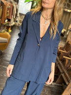 Giacca Bengalina Blu _ Karma