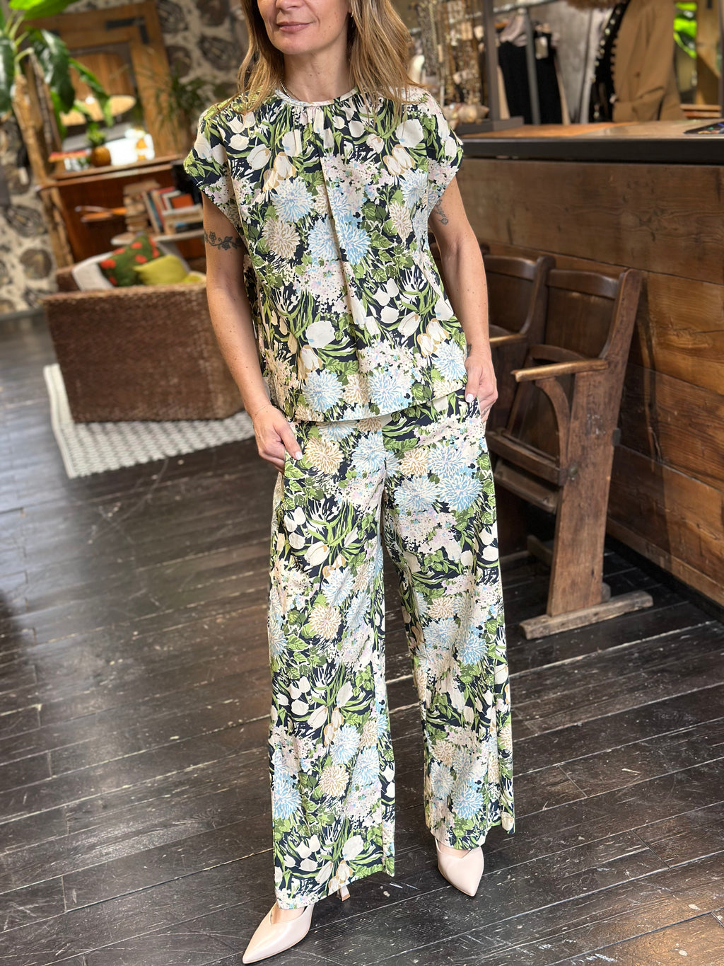 Pantalone Fantasia Floreale _ Ottod'Ame