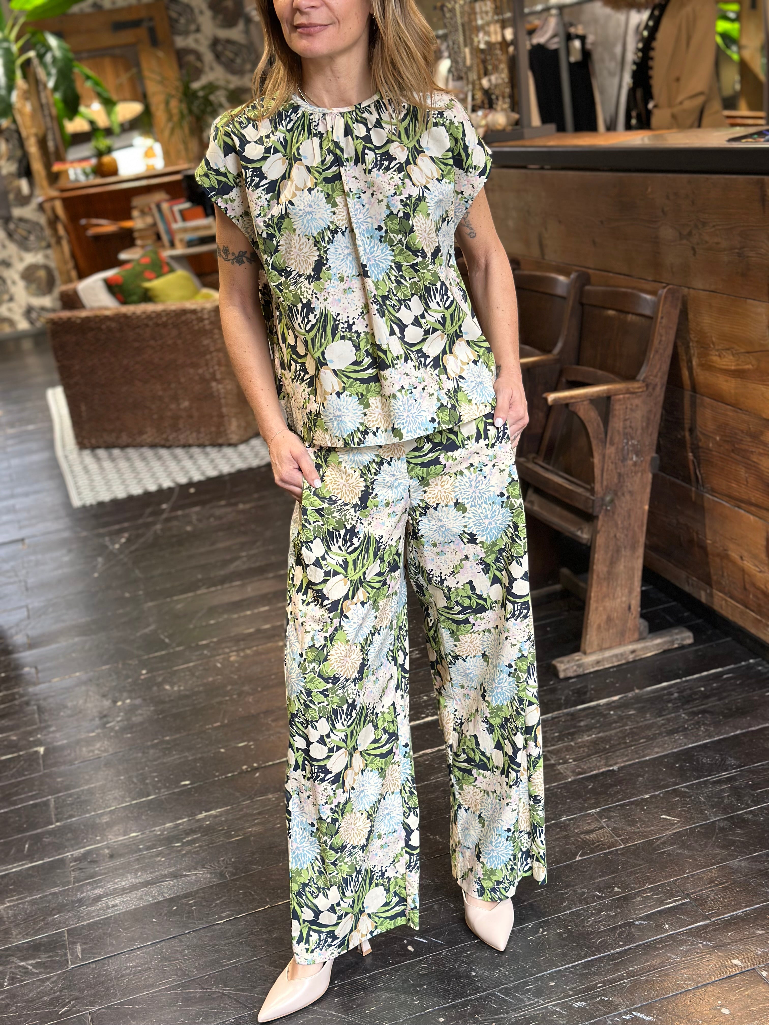 Pantalone Fantasia Floreale _ Ottod'Ame