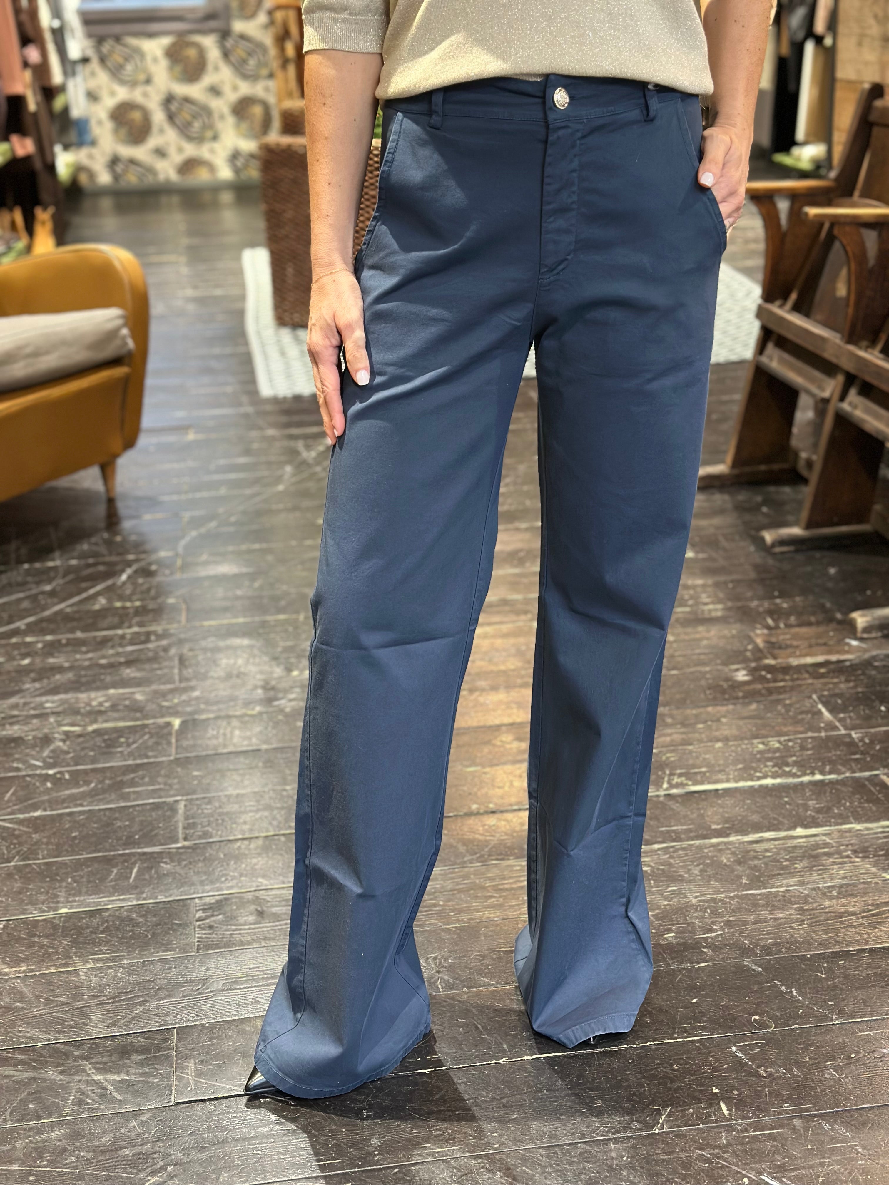Pantalone Palazzo Blu _ MI.LE. for soku