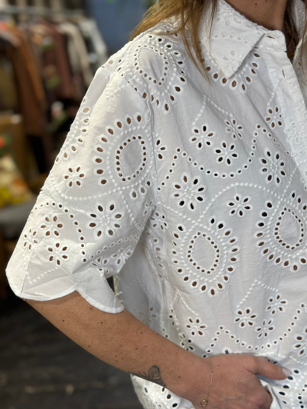 Camicia Sangallo Bianco _ MI.LE. for soku