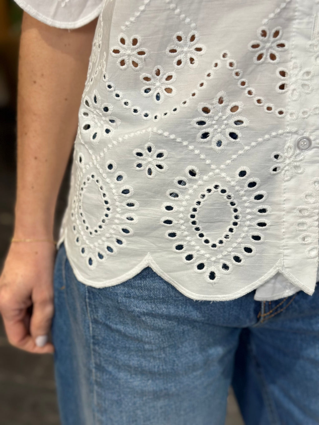 Camicia Sangallo Bianco _ MI.LE. for soku