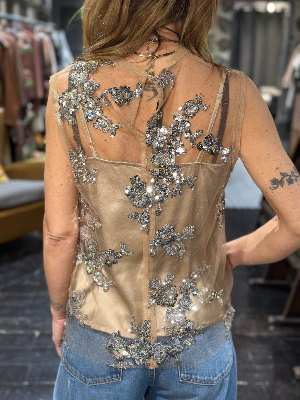 Top Tulle Ricamato _ Ottod'Ame