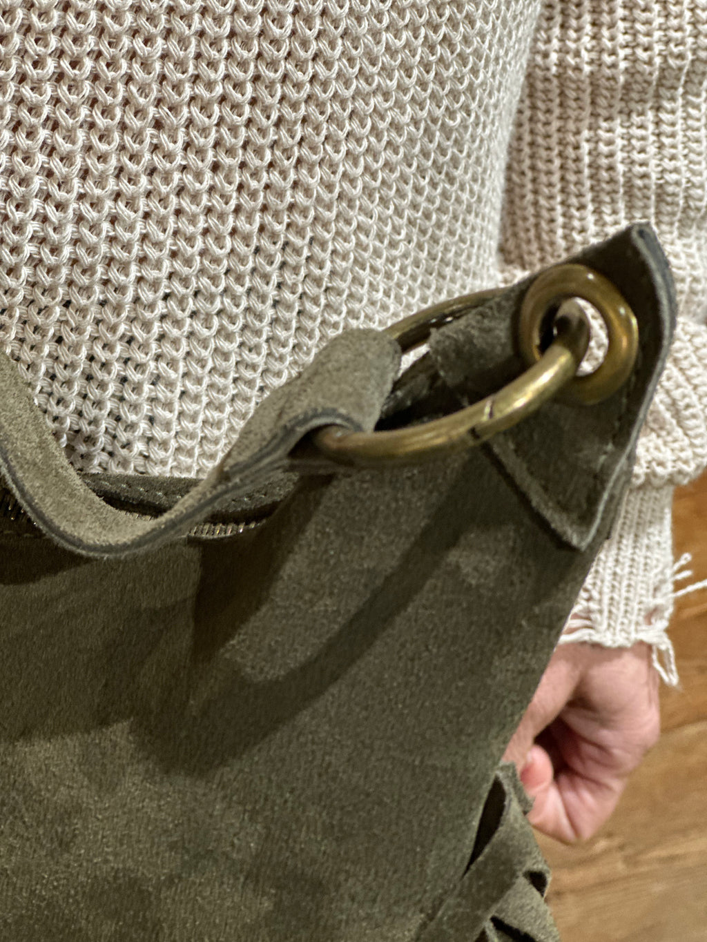 Borsa Frange Verde _ Vicolo