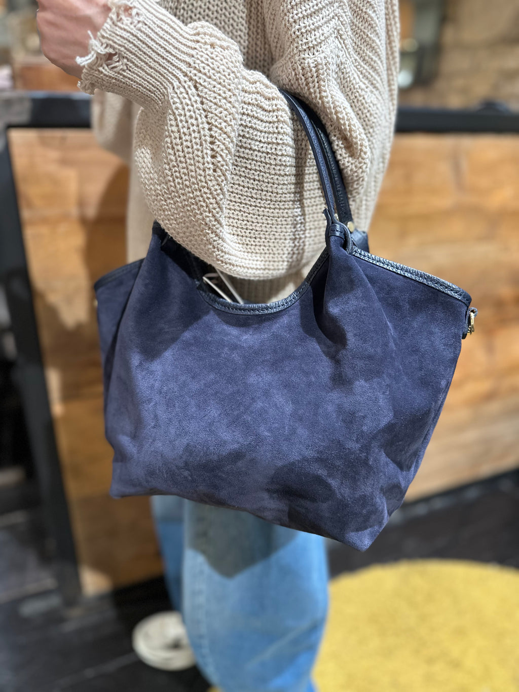 Borsa Suede Blu _ Soku