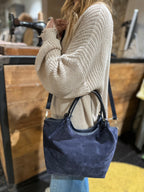 Borsa Suede Blu _ Soku