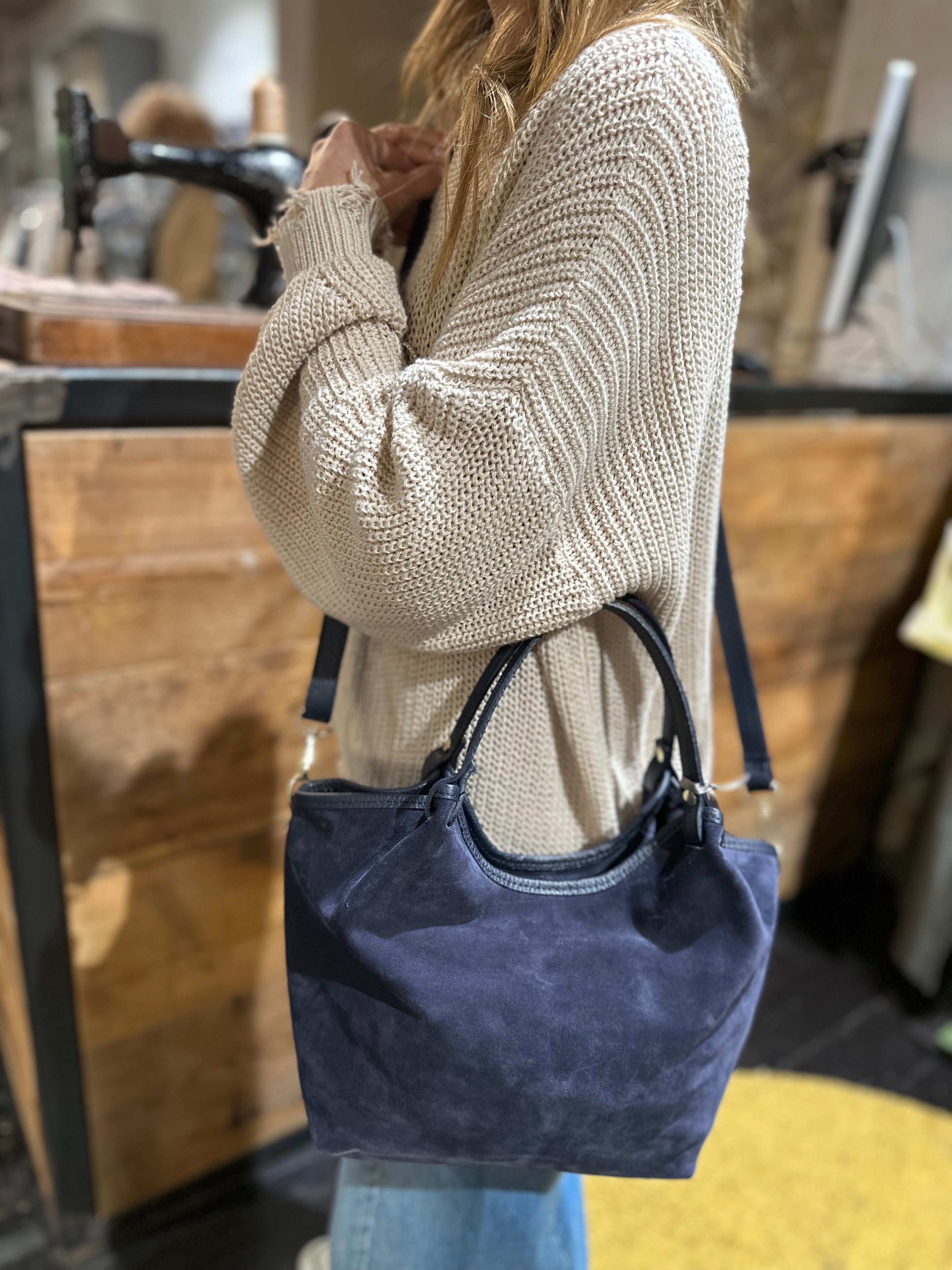Borsa Suede Blu _ Soku