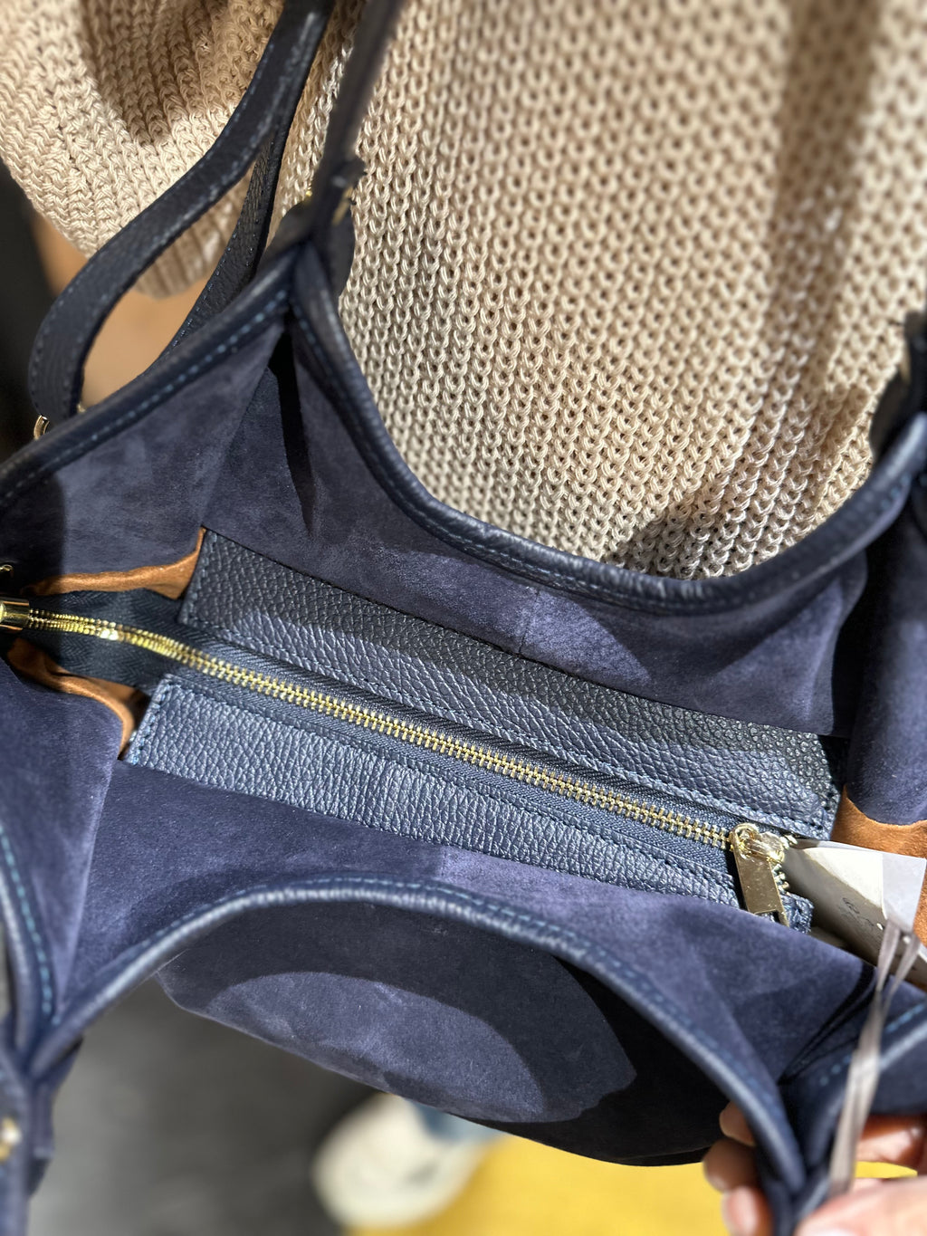 Borsa Suede Blu _ Soku