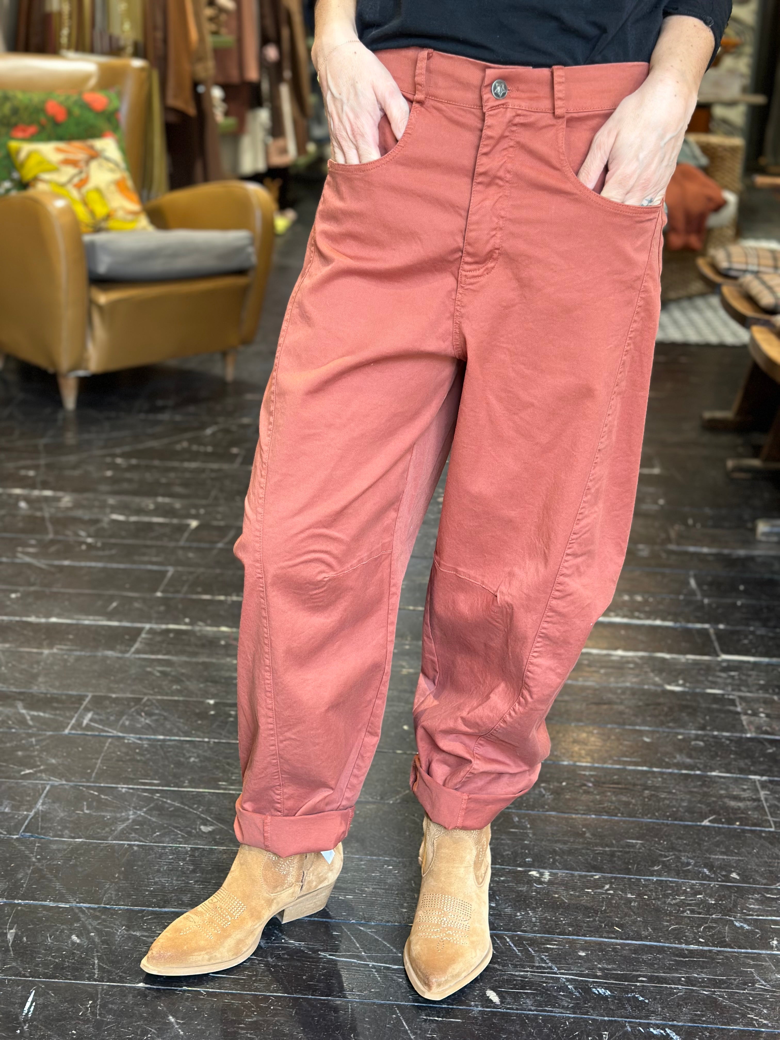 Pantaloni Balloon Ruggine _ MI.LE.for soku