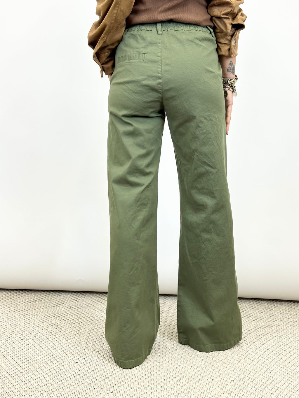 Pantalone Palazzo Verde Militare _ MI.LE. for soku