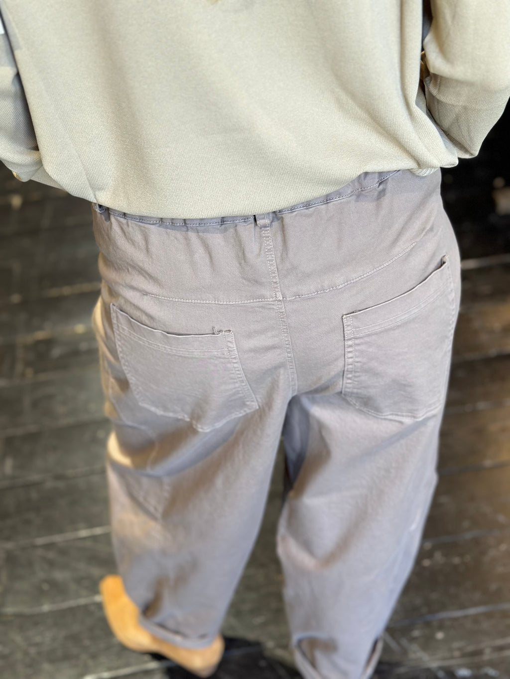 Pantalone Balloon fango