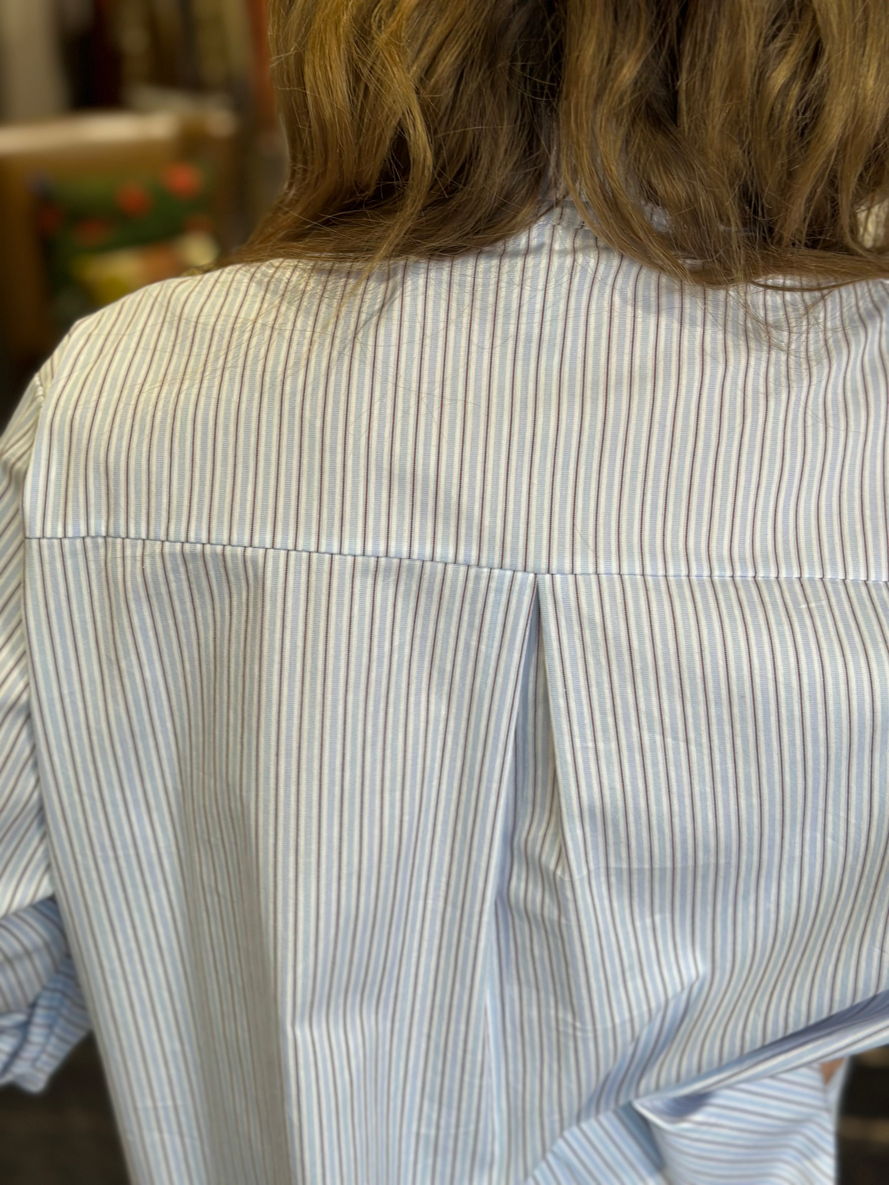 Camicia Celeste con Riga _ MI.LE. for soku