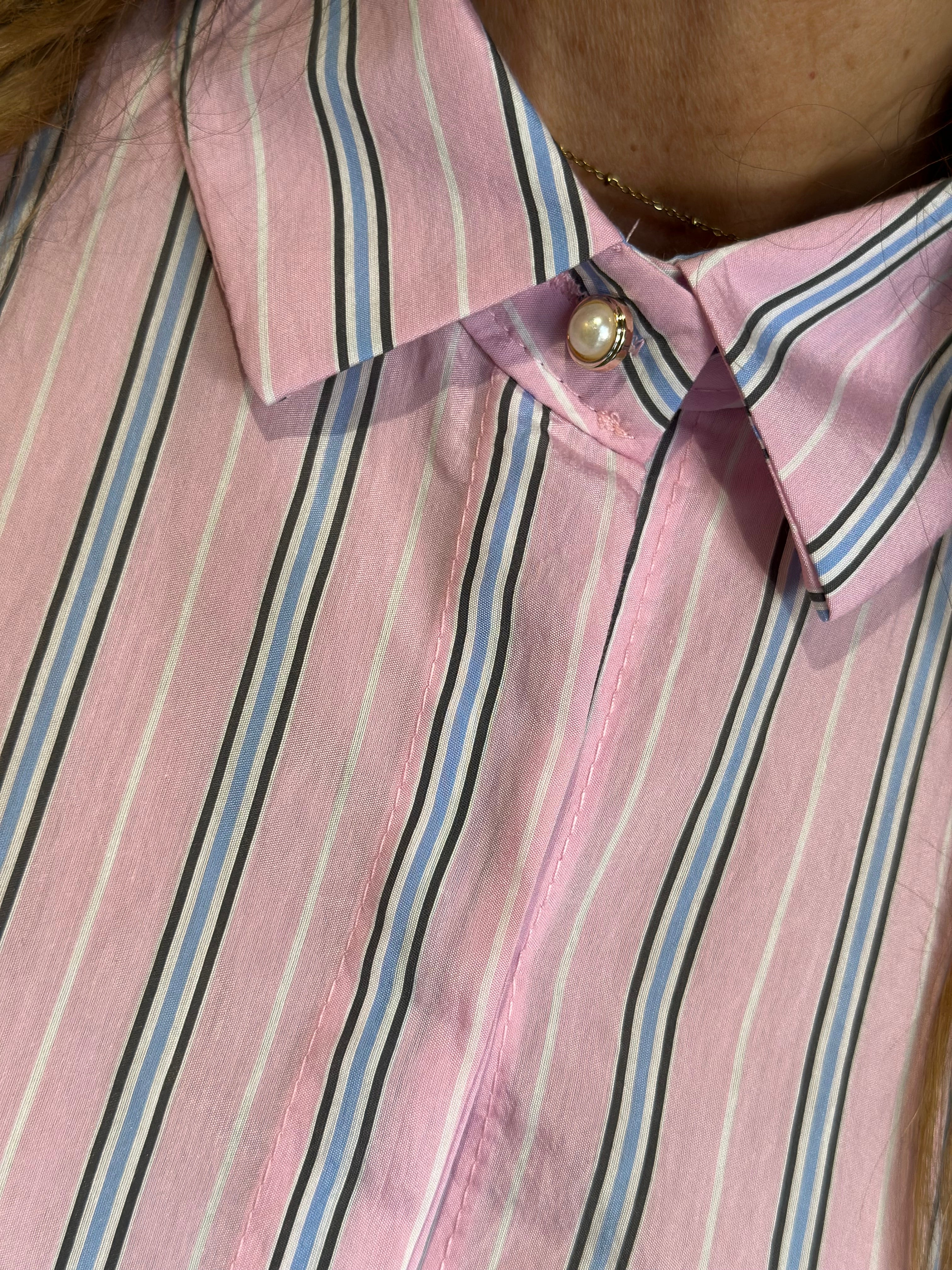 Camicia Rosa con Riga _ MI.LE.for soku