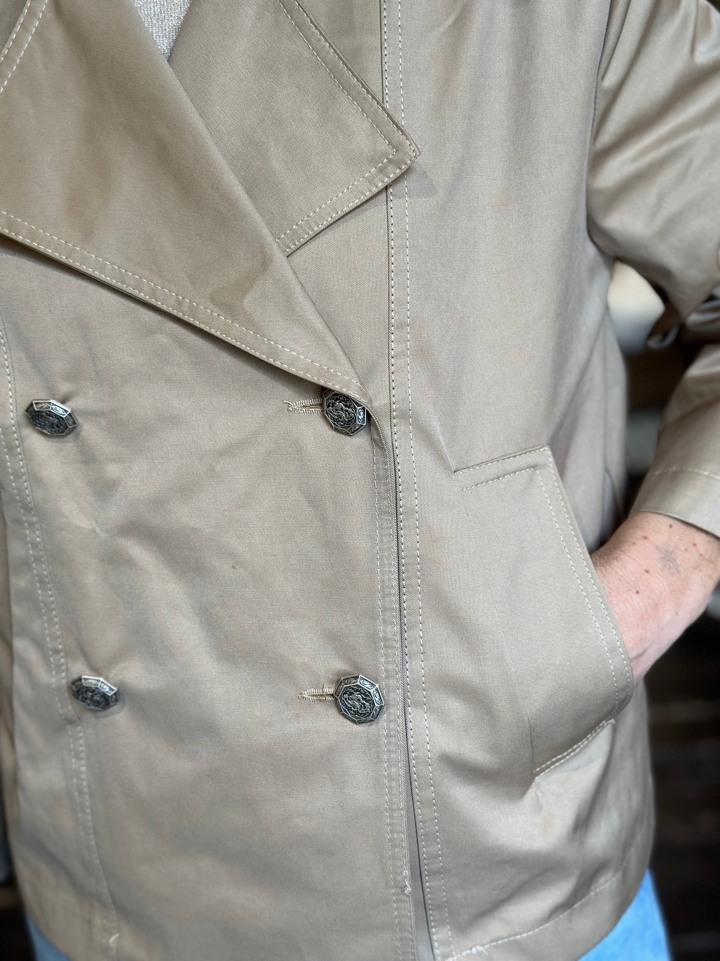 Giacca Trench Corto Beige _ MI.LE.for soku