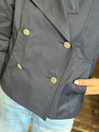 Giacca Trench Corto Blu _ MI.LE. for soku