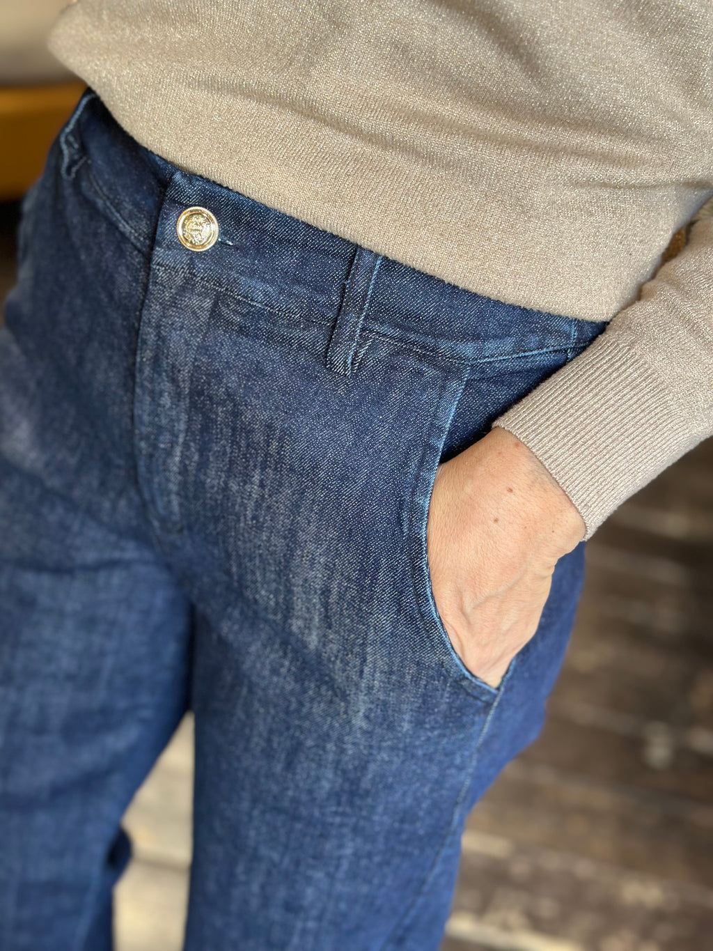 Jeans Palazzo Blu _ MI.LE. for soku