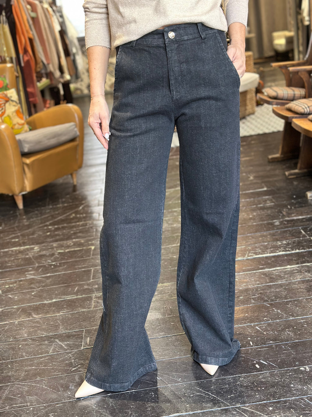 Pantalone Palazzo Nero _ MI.LE.for soku