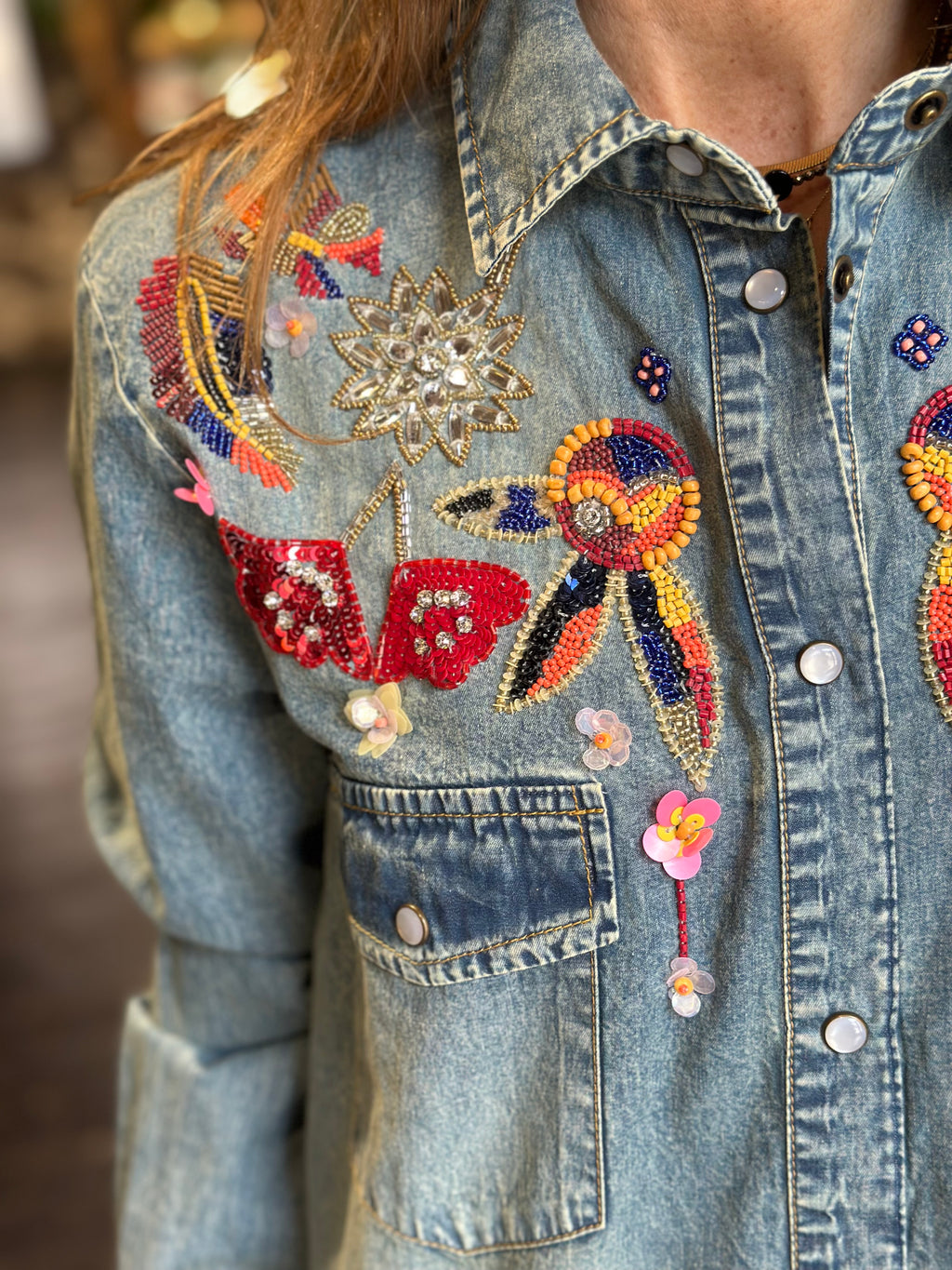 Camicia Denim Ricamata _ Souvenir