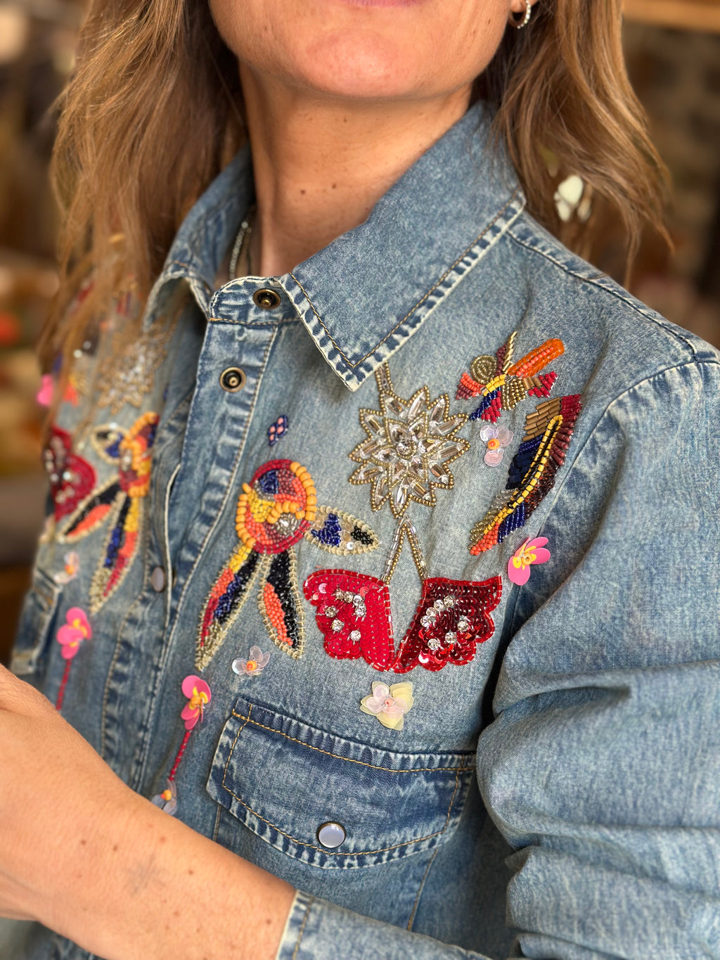 Camicia Denim Ricamata _ Souvenir