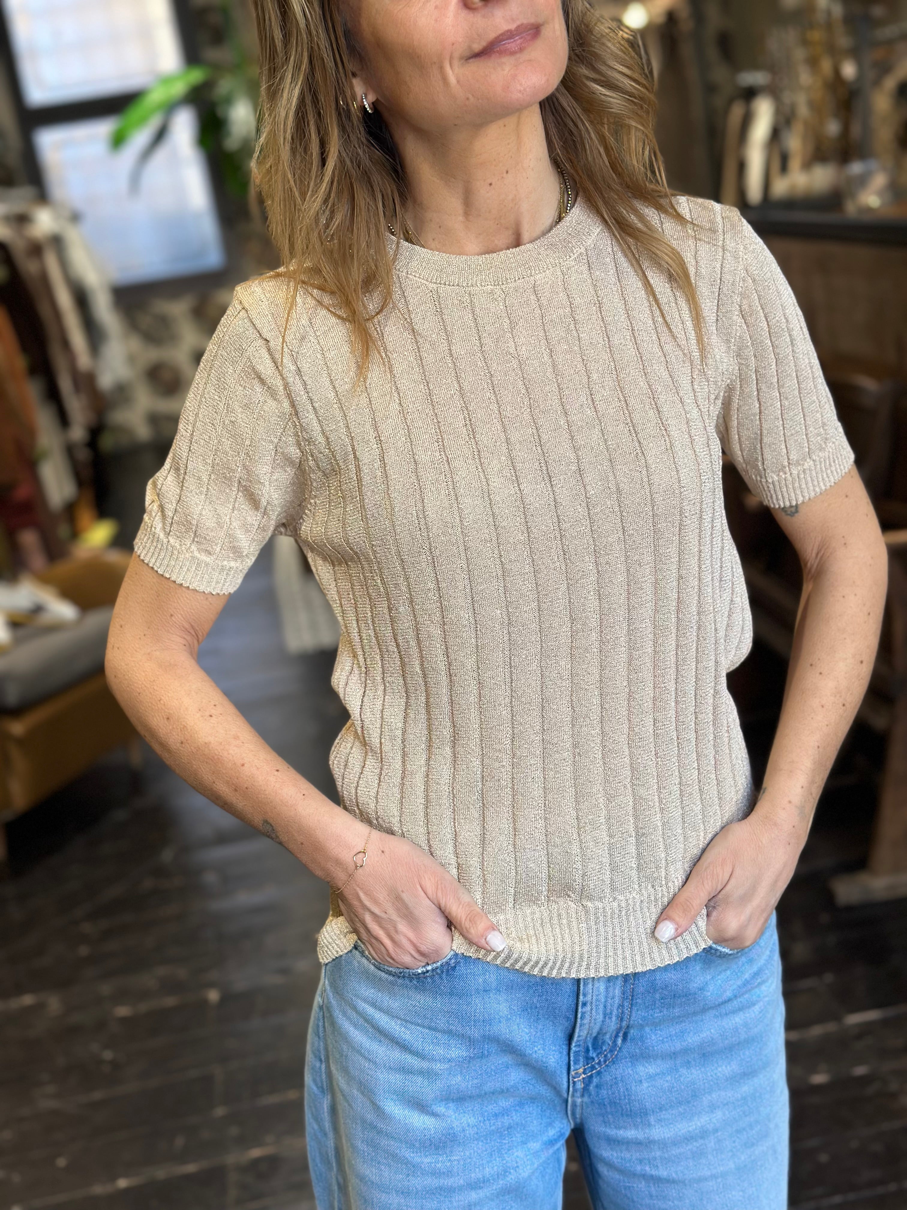 Mezza Manica Lurex Oro _ MI.LE.for soku