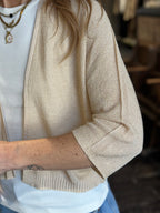 Cardigan Lurex Oro _ MI.LE. for soku