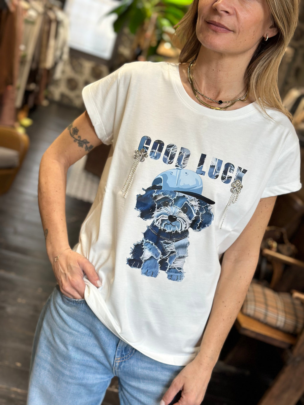T-Shirt " Good Luck" _ Vicolo