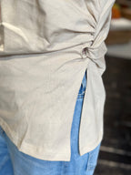 T-Shirt Drappeggio Beige _ Vicolo